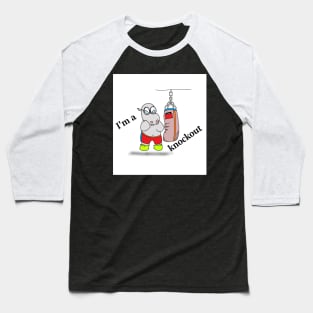 Boxing hippo Baseball T-Shirt